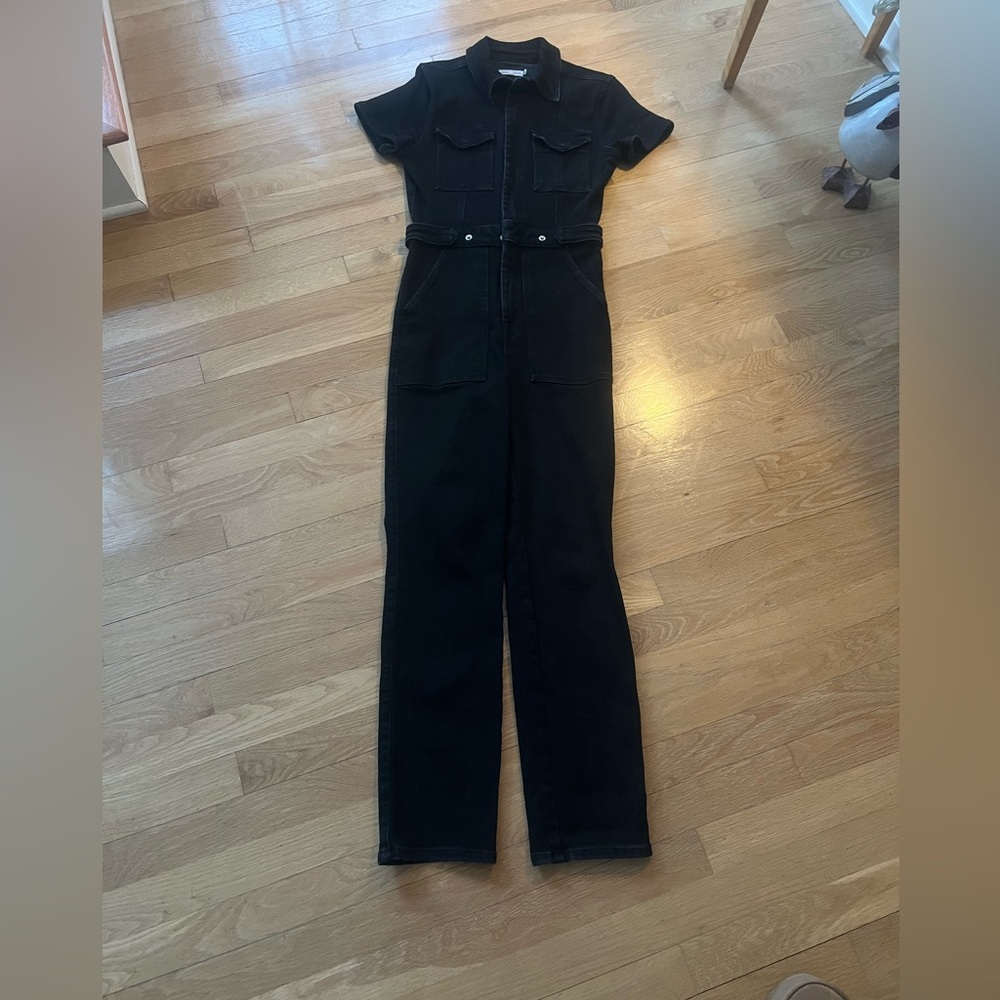 BlackGood American Short Sleeve Jumpsuit size 1= small GUC